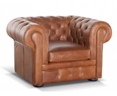Chesterfield Ledersessel London - Vintage Look
