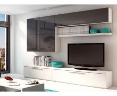 TV-Möbel TV-Wand Hochglanz Makasar - Anthrazit