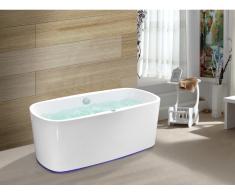 LED-Whirlpool Badewanne SIRGAO - 1 Person - 155 L - Weiß