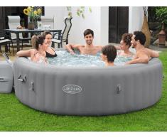 Aufblasbarer Whirlpool - 6 bis 8 Personen - 190 Luftdüsen - D. 236 x H. 71 cm - Grau - B-CALM von BESTWAY