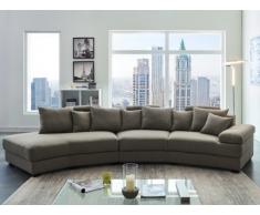 XXL Ecksofa Rundecke Stoff CORABELLA - Ecke Links