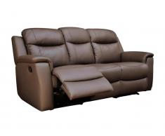Relaxsofa Leder 3-Sitzer Evasion - Braun