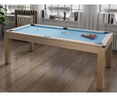 Multifunktionstisch Billard & Tischtennis - 213 x 112 x 81,5 cm - Blau - BALTHAZAR