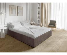 Bettgestell mit Bettkasten - 180 x 200 cm - Cord - Braun - PONTOS von YSMÉE