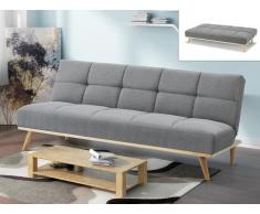 Schlafsofa Klappsofa Stoff ORNETA - Grau