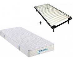 Visco-Matratzen-Lattenrost-Set ORTHOMEMORY - 90x190cm