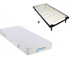 Visco-Matratzen-Lattenrost-Set ORTHOMEMORY - 90 x 190 cm