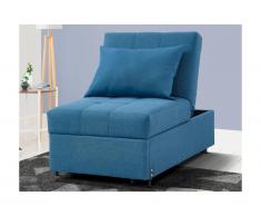 Schlafsessel Stoff LESNA - Blau
