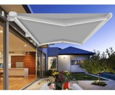 Kassetten Markise LED ASTROLA - 5x3m - Grau