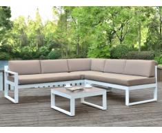 Lounge Sitzgruppe Aluminium PALAOS - Taupe