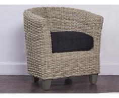 Sessel Rattan Jiliane - Grau