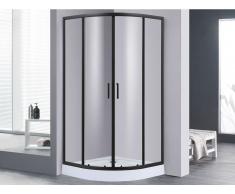 Duschtrennwand Seitenwand Eckdusche SIDOA mit Duschwanne - 90x90x192cm