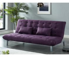 Schlafsofa Klappsofa 3-Sitzer - Stoff - Violett - HORNET