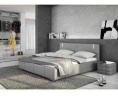 LED Polsterbett Soren - Grau - 160x200cm