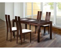 Sparset Salena: Essgruppe massiv Salena - Wenge (5-tlg.)