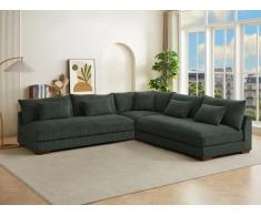 Ecksofa - Ecke wechselbar - Cord - Grün - SPERONE von Pascal Morabito