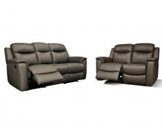 Ledergarnitur Relax Evasion 3+2 - Braun
