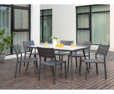 Garten Essgruppe Aluminium SAIPAN - Tisch & 6 Stühle
