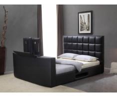 Polsterbett mit TV-Lift Profusion - 160x200cm - Schwarz