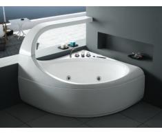 LED-Whirlpool Eckwanne Ellipse - 2 Personen - 300 L