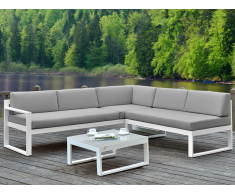 Lounge Sitzgruppe Aluminium PALAOS - Grau