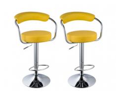 Barhocker 2er-Set Canasta - Gelb