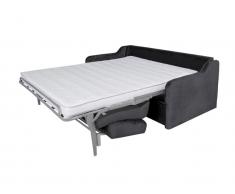 Schlafsofa mit Matratze 3-Sitzer COTIO - Samt - Anthrazit