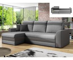 Ecksofa mit Schlaffunktion GIANY - Hellgrau