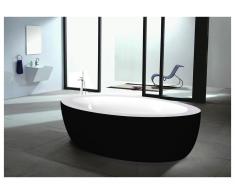 Freistehende Badewanne Marmara - 206 L - Schwarz