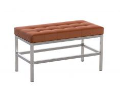 Bauwerk Manufacture Sitzbank St. Pauli Kunstleder-hellbraun-80 cm