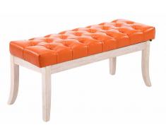 Timwood Experience Sitzbank Ramses Kunstleder antik-weiß-orange-100 cm