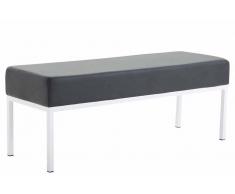 Bauwerk Manufacture 3er Sitzbank Newton Kunstleder-schwarz-Weiß