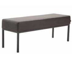 Bauwerk Manufacture 3er Sitzbank Newton Kunstleder-braun-Schwarz