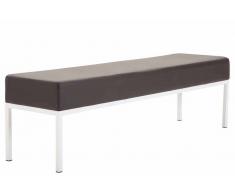 Bauwerk Manufacture 4er Sitzbank Newton Kunstleder-braun-Weiß