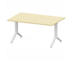 THINK Konferenztisch mit 2er Y-Fuß-Gestell, Rechteckform, Tiefe 100cm