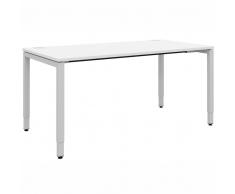 SPEED Schreibtisch mit 4-Fuß-Gestell, rechteckig, b160/180xt80xh64-86cm
