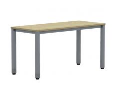 EXPERT Schreibtisch mit Quadratrohrgestell, rechteckig, 60cm tief