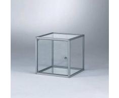 KUBUS Würfel Vitrine, mit Flügeltür, ohne Beleuchtung, V022.DKW.11