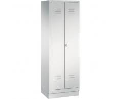 C+P Garderobenschrank mit paarweise zueinanderschlagenden Türen und Sockel, b61xh180cm