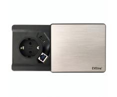 EXPRESS VELDO80 Elektrifizierung ohne Einbau, 1 Steckdose & 1x RJ45 & 1x USB
