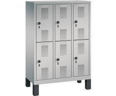 C+P Garderobenschrank für Kindergarten, 2x3 Fächern, b90xt30xh135cm