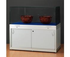 TGV Tischvitrine mit Glashaube und Unterschrank b100-150xt60xh112cm