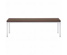 CONCERTO Loungetisch mit 4-Fuß-Gestell, Tischplatte aus Holz, b130xt75xh39cm
