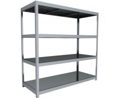 C+P Weitspann-Steckregal mit Stahlpaneelböden, t80cmxh197cmxb200cm