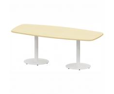 THINK Konferenztisch, Besprechungstisch mit Tellerfüßen, Fassform, b200xt90cm