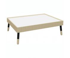 TEPEE Loungetisch mit 4-Fuß-Gestell, b112,5xt75xh35cm
