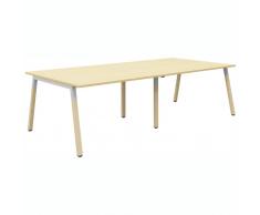 5040 Konferenztisch mit A-Fuß-Holzgestell, b280xt120xh74cm