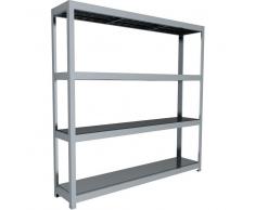 C+P Weitspann-Steckregal mit Stahlpaneelböden, t40cmxh197cmxb200cm