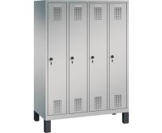 C+P Garderobenschrank für Grundschulen, 4 Fächern, b119xt30xh165cm