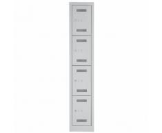 BISLEY MONO BLOC Kleiderspind mit 1 Abteil und 4 Fächer, b32xt50xh170cm